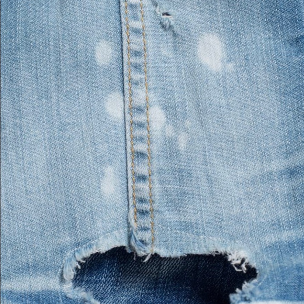 DSQUARED2 RAW-TRIMMED DENIM SHIRT SIZE 52 - Picture 3 of 6